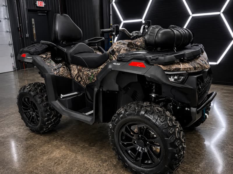 Camo CFMOTO ATV in the showroom