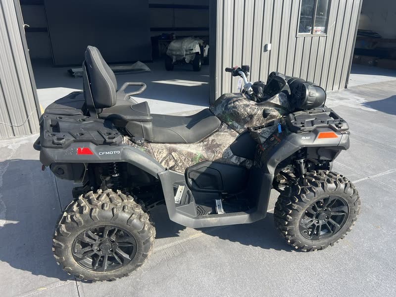 Camo CFMOTO CFORCE 800 ATV outside the shop
